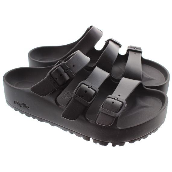 BIRKENSTOCK Ladies Florida EVA Papillio Flatform Sandals In Black 