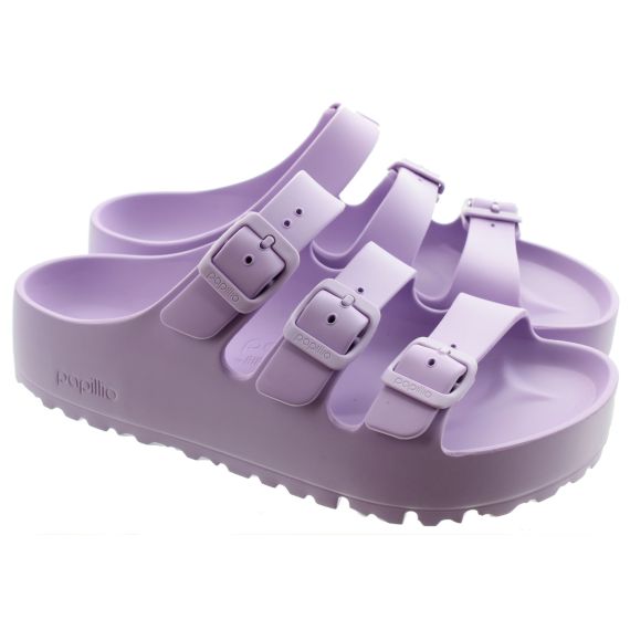 BIRKENSTOCK Ladies Florida EVA Papillio Flatform Sandals In Crocus 