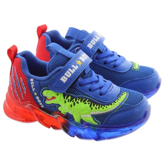 BULL BOYS Kids AL3362 T Rex Trainers In Royal Blue