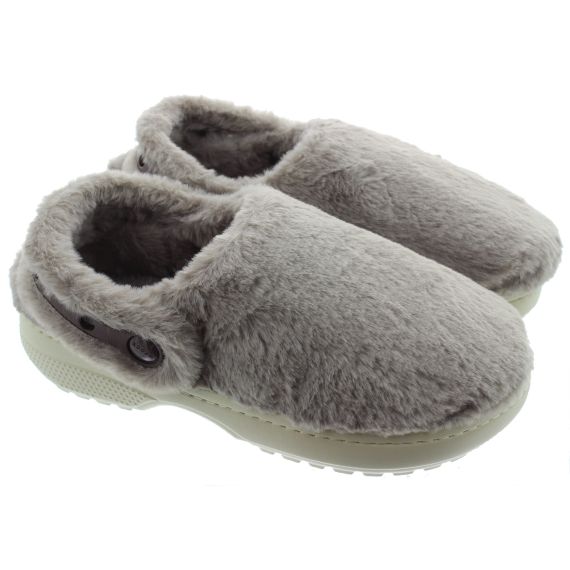 CROCS Ladies Classic Unfurgettable Slippers In Mushroom