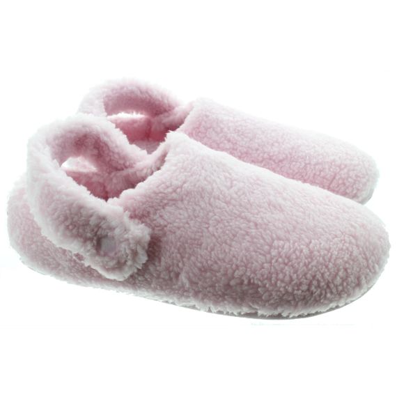 CROCS Ladies Classic Cozzzy Slippers In Pink Milk