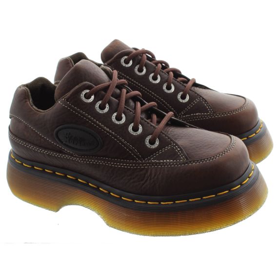 DR MARTENS Ladies Buzz 5I 5 Eye Shoes In Brown
