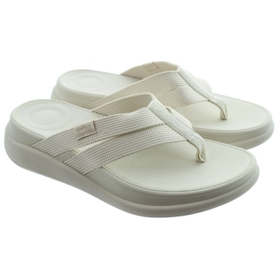 FITFLOP Ladies Go Webbing F Mode Toe Post Sandals In Beige 