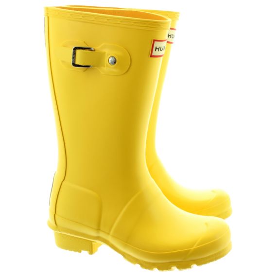 Rubber Young Hunter Wellingtons (Up To UK 5) in Yellow