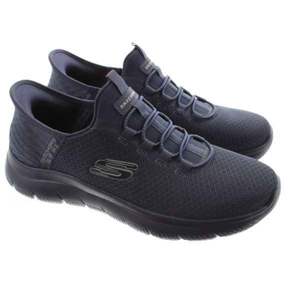SKECHERS Mens 232457 Slip Ins Trainers In Dark Navy 