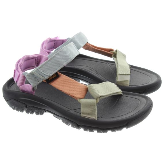 TEVA Ladies Hurricane XLT2 Sandals In Eucalyptus/ Peach Bloom
