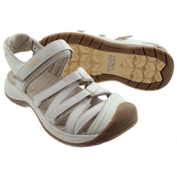 TEVA Ladies Tirra Sport Closed Toe Sandals In Mahogony 