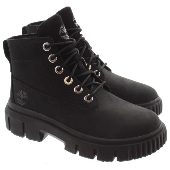 TIMBERLAND Ladies Greyfield Nubuck Ankle boots In Black