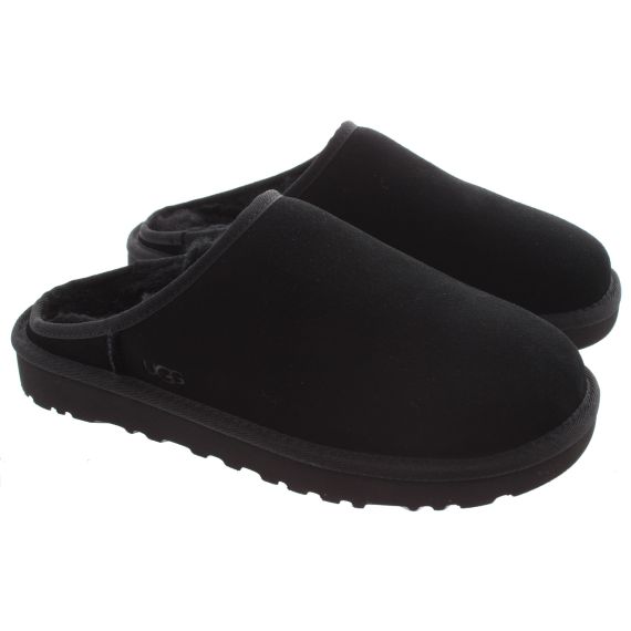 UGG Mens Classic Slippers In Black